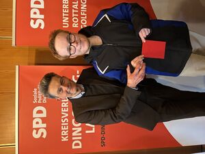 Rolf Mützenich und Maxi Kaiser